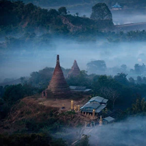 The temple in Mrauk U, Rakhine State