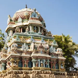 Temple, Srirangam temple complex, Tiruchirappalli, Tamil Nadu, India Temple, Srirangam temple complex, Tiruchirappalli, Tamil Nadu, India