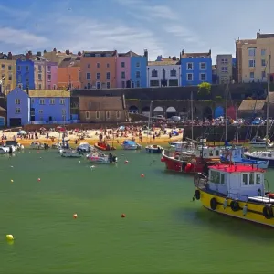Tenby Seaside Town Print