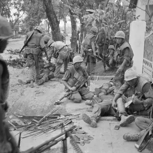 Tending to Wounded Marines Tending to Wounded Marines