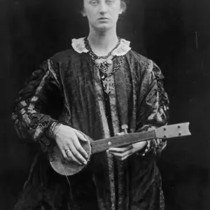 Julia Margaret Cameron Print: The Princess with Lute Julia Margaret Cameron Print: The Princess with Lute