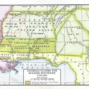 Territorial Claims Of Georgia, Spain, & The US Territorial Claims Of Georgia, Spain, & The US
