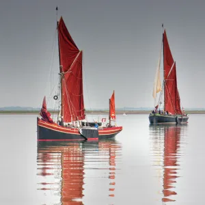 Thames Barges at Maldon, Essex