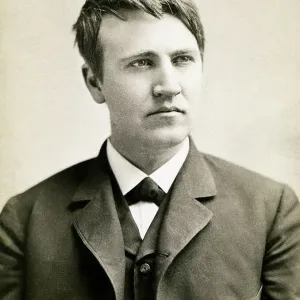 Thomas Alva Edison as a Young Man Thomas Alva Edison as a Young Man