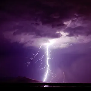 Thors Hammer Lightning Strike Mountain Print Thors Hammer Lightning Strike Mountain Print