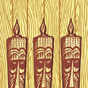 Three Tiki Figures