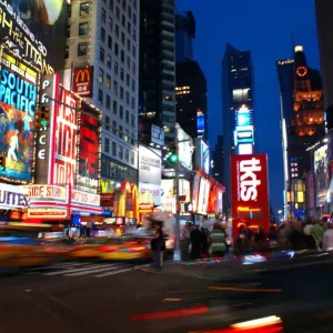Times Square New York City Dusk Print Times Square New York City Dusk Print