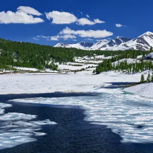 Tioga Lake Print with Snow and Ice Tioga Lake Print with Snow and Ice