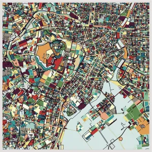 Tokyo Art Map Print - A Visual Guide to Tokyo's Street Art Tokyo Art Map Print - A Visual Guide to Tokyo's Street Art