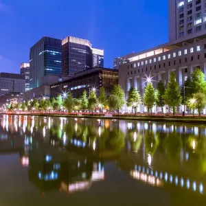 Tokyo city at night, Marunouchi Tokyo city at night, Marunouchi