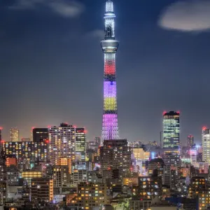 Tokyo Cityscape with Tokyo Skytree at Dusk Tokyo Cityscape with Tokyo Skytree at Dusk