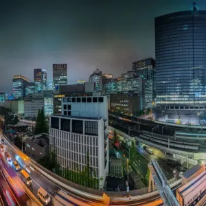 Tokyo Highway Panorama at Night Tokyo Highway Panorama at Night