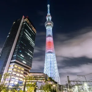 Tokyo Skytree Print: Olympic Night Illumination Tokyo Skytree Print: Olympic Night Illumination
