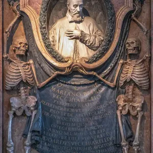 Tomb of Cardinal Mariano Pietro Vecchiarelli, Basilica di San Pietro in Vincoli, Rome, Italy Tomb of Cardinal Mariano Pietro Vecchiarelli, Basilica di San Pietro in Vincoli, Rome, Italy