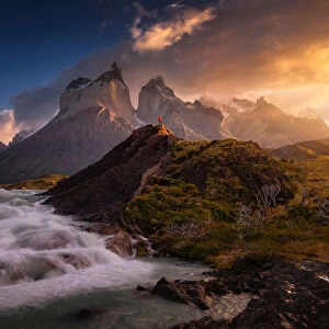 Torres del Paine waterfall