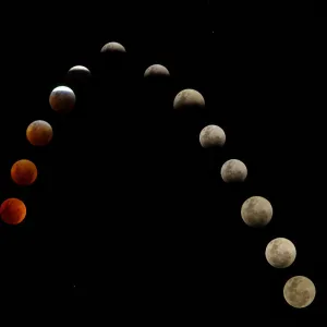 Total lunar eclipse, first half