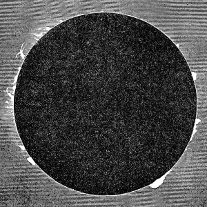 Total Solar Eclipse of August 7th, 1869 - 19th Century Total Solar Eclipse of August 7th, 1869 - 19th Century