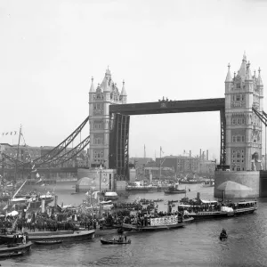 Tower Bridge Print circa 1900