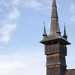 Tower of orthodox wooden church