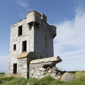 Tower ruin on Brow Head, Mizen Head Peninsula, West Cork, Republic of Ireland, British Isles, Europe Tower ruin on Brow Head, Mizen Head Peninsula, West Cork, Republic of Ireland, British Isles, Europe