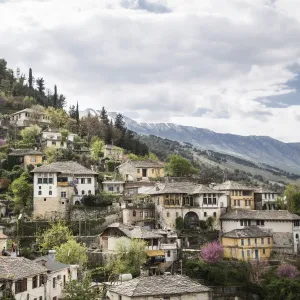 Townscape, Gjirokastra, Albanien