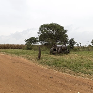 Tractor of iron in Zimbabwe