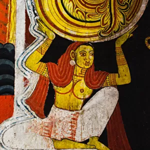 Traditional art at Mediliya Rajamaha Vihara
