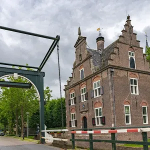 Traditional Dutch Village Print: Jisp Old City Hall