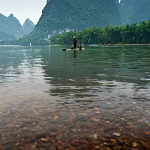 Traditional fisherman on the Li river