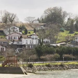Traditional houses in Hendaye, French Basque Country Traditional houses in Hendaye, French Basque Country