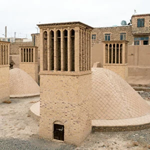 Traditional wind towers in Nain, Isfahan province, Iran