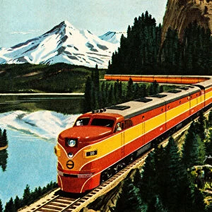 Train in the Mountians