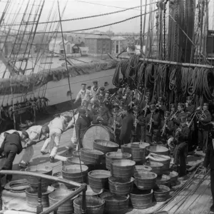 Training On Deck Print circa 1910 Training On Deck Print circa 1910