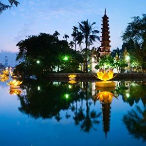 Tran Quoc pagoda in the full-moon day