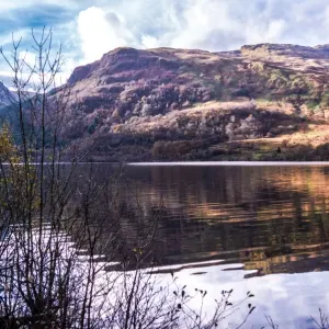 Tranquil Loch Eck in sunshine, Benmore, Cowal Tranquil Loch Eck in sunshine, Benmore, Cowal