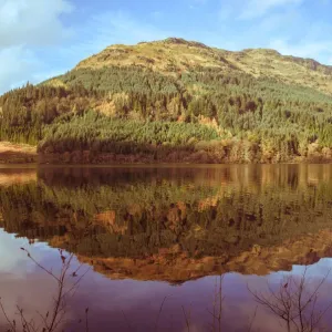 Tranquil Loch Eck in sunshine, Benmore, Cowal Tranquil Loch Eck in sunshine, Benmore, Cowal