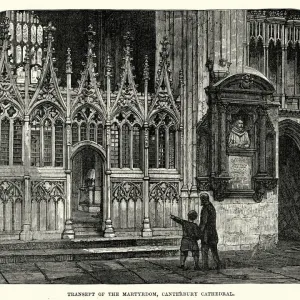 Transept of the martyrdom, Canterbury, Cathedral, 19th Century Transept of the martyrdom, Canterbury, Cathedral, 19th Century