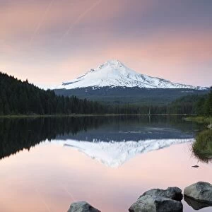Trillium Lake with Mount Hood, Government Camp, Oregon, United States