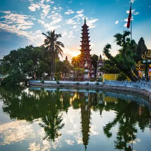 Tran Quoc Pagoda Print, West Lake, Hanoi Tran Quoc Pagoda Print, West Lake, Hanoi