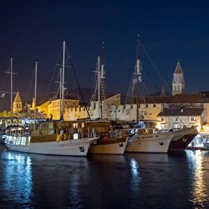 Trogir at night, Dalmatian coast, Croatia