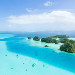 Tropical paradise islands and clear blue sea Tropical paradise islands and clear blue sea
