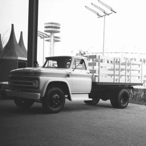 Black and White Truck Print