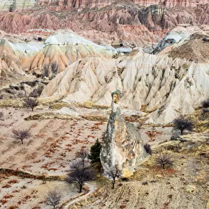 Tuff rock formations in Cappadocia, Turkey