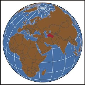 Turkmenistan locator map