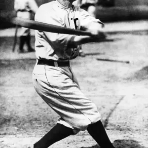 Ty Cobb Swinging Bat
