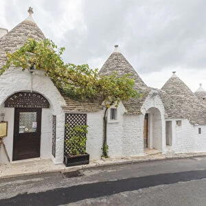 Typical huts called Trulli built with dry stone Alberobello