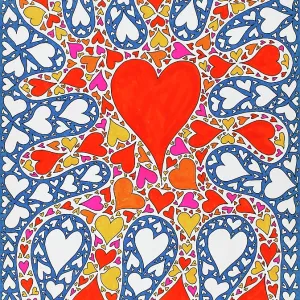 "Untitled, by Mario De Biasi, from the "Hearts" series, 1996, 20th Century, drawing"