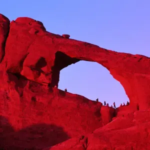 upgraded to Arches National Park 1971. Covers 73, 379 acres in eastern Utah. Many geologic features upgraded to Arches National Park 1971. Covers 73, 379 acres in eastern Utah. Many geologic features