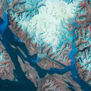USA, Alaska, Juneau, satellite image USA, Alaska, Juneau, satellite image