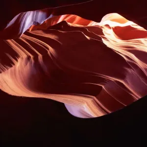 USA, Arizona, Antelope Canyon, water-carved red sandstone USA, Arizona, Antelope Canyon, water-carved red sandstone